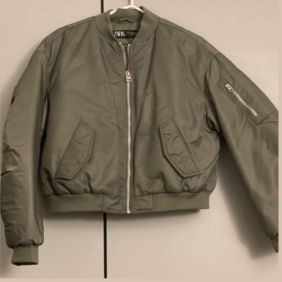 Olive green Zara Jacket - Picture 2 of 8